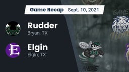 Recap: Rudder  vs. Elgin  2021