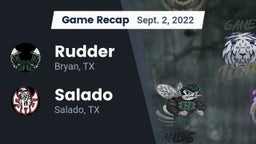 Recap: Rudder  vs. Salado   2022