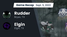 Recap: Rudder  vs. Elgin  2022