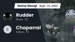 Recap: Rudder  vs. Chaparral  2022