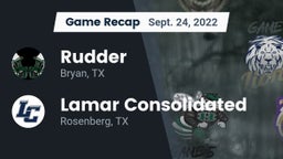 Recap: Rudder  vs. Lamar Consolidated  2022