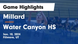 Millard  vs Water Canyon HS Game Highlights - Jan. 10, 2024