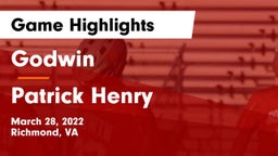 Godwin  vs Patrick Henry Game Highlights - March 28, 2022