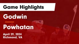 Godwin  vs Powhatan Game Highlights - April 29, 2024