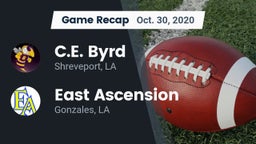 Recap: C.E. Byrd  vs. East Ascension  2020