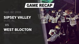 Recap: Sipsey Valley  vs. West Blocton  2016