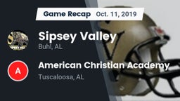 Recap: Sipsey Valley  vs. American Christian Academy  2019