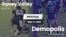 Matchup: Sipsey Valley High vs. Demopolis  2020