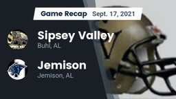 Recap: Sipsey Valley  vs. Jemison  2021