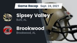 Recap: Sipsey Valley  vs. Brookwood  2021