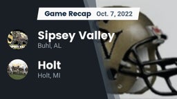 Recap: Sipsey Valley  vs. Holt  2022