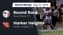 Recap: Round Rock  vs. Harker Heights  2018