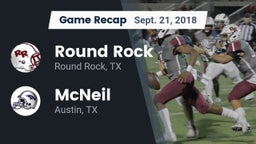 Recap: Round Rock  vs. McNeil  2018