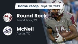 Recap: Round Rock  vs. McNeil  2019