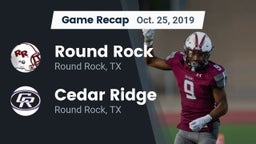 Recap: Round Rock  vs. Cedar Ridge  2019
