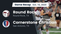 Recap: Round Rock  vs. Cornerstone Christian  2020