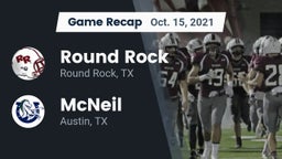 Recap: Round Rock  vs. McNeil  2021