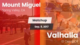 Matchup: Mount Miguel High vs. Valhalla  2017