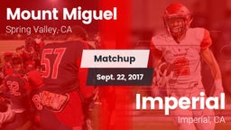 Matchup: Mount Miguel High vs. Imperial  2017