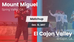 Matchup: Mount Miguel High vs. El Cajon Valley  2017