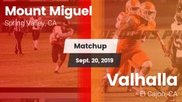 Matchup: Mount Miguel High vs. Valhalla  2019