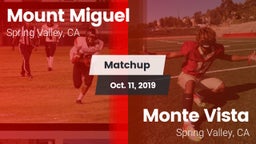 Matchup: Mount Miguel High vs. Monte Vista  2019