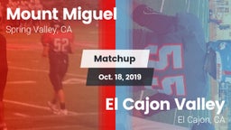 Matchup: Mount Miguel High vs. El Cajon Valley  2019