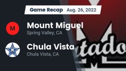 Recap: Mount Miguel  vs. Chula Vista  2022