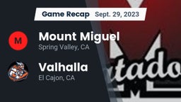Recap: Mount Miguel  vs. Valhalla  2023