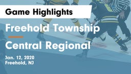 Freehold Township  vs Central Regional  Game Highlights - Jan. 12, 2020