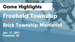Freehold Township  vs Brick Township Memorial  Game Highlights - Jan. 17, 2021