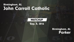 Matchup: Carroll Catholic vs. Parker  2016