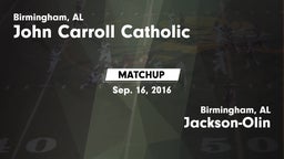 Matchup: Carroll Catholic vs. Jackson-Olin  2016