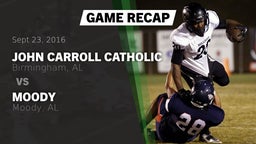 Recap: John Carroll Catholic  vs. Moody  2016