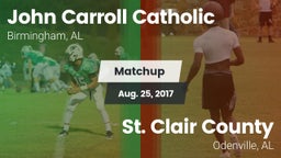 Matchup: Carroll Catholic vs. St. Clair County  2017