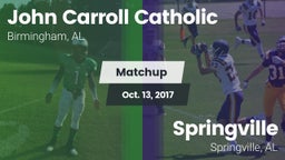 Matchup: Carroll Catholic vs. Springville  2017