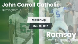 Matchup: Carroll Catholic vs. Ramsay  2017