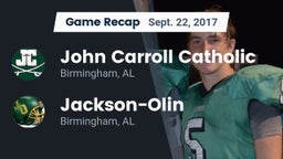 Recap: John Carroll Catholic  vs. Jackson-Olin  2017