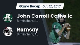 Recap: John Carroll Catholic  vs. Ramsay  2017