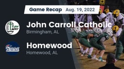 Recap: John Carroll Catholic  vs. Homewood  2022