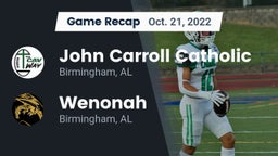 Recap: John Carroll Catholic  vs. Wenonah  2022