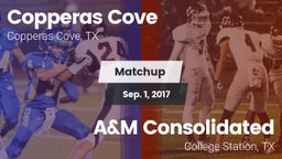 Matchup: Copperas Cove High vs. A&M Consolidated  2017
