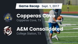 Recap: Copperas Cove  vs. A&M Consolidated  2017