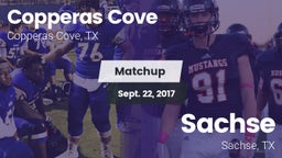 Matchup: Copperas Cove High vs. Sachse  2017