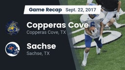 Recap: Copperas Cove  vs. Sachse  2017
