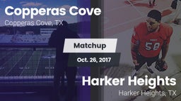 Matchup: Copperas Cove High vs. Harker Heights  2017