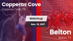 Matchup: Copperas Cove High vs. Belton  2017