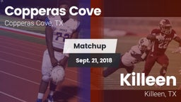 Matchup: Copperas Cove High vs. Killeen  2018
