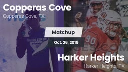 Matchup: Copperas Cove High vs. Harker Heights  2018