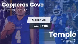 Matchup: Copperas Cove High vs. Temple  2018